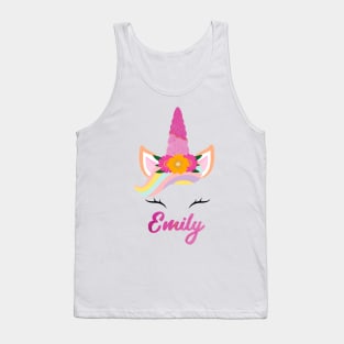 Name emily unicorn Tank Top